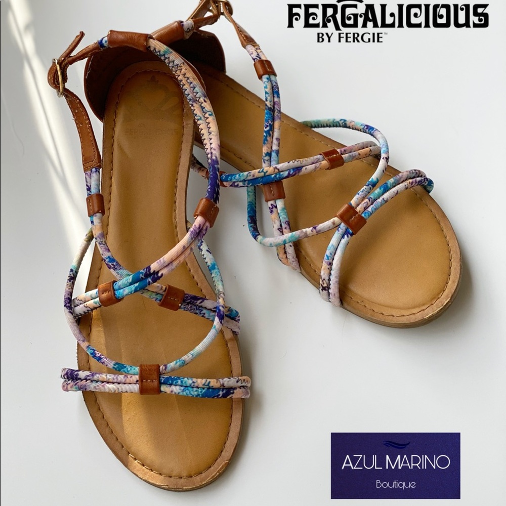 Fergalicious by Fergie — Strappy Sandals Size 7 • Sandalias para mujer •